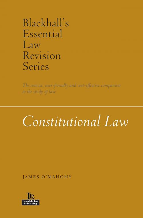Cover of the book Constitutional Law by James O’Mahony, Lonsdale Law Publishing