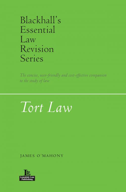 Cover of the book Tort Law by James O’Mahony, Lonsdale Law Publishing