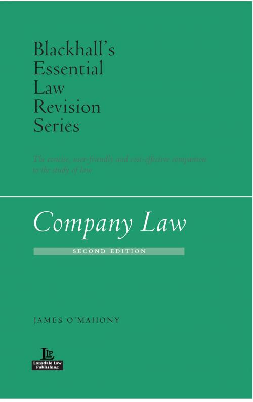Cover of the book Company Law (2nd edition, 2017) by James O’Mahony, Lonsdale Law Publishing