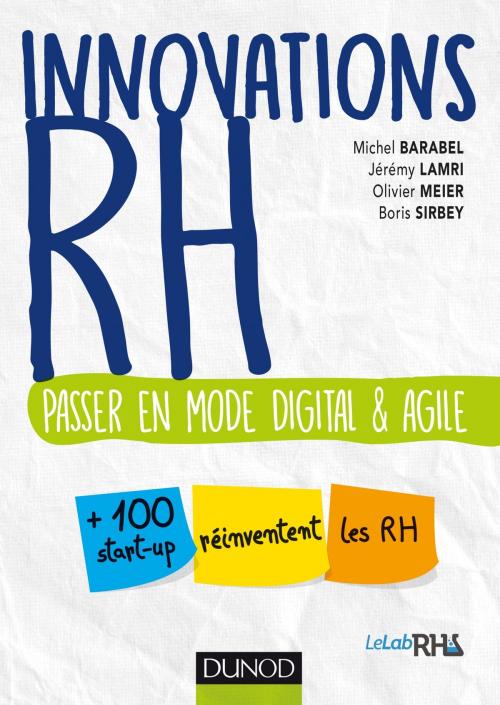 Cover of the book Innovations RH by Michel Barabel, Jérémy Lamri, Olivier Meier, Boris Sirbey, Dunod