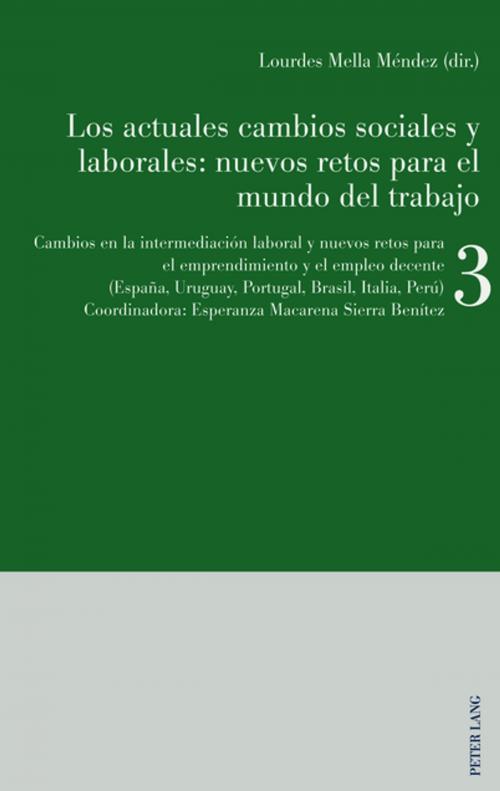 Cover of the book Los actuales cambios sociales y laborales: nuevos retos para el mundo del trabajo by , Peter Lang