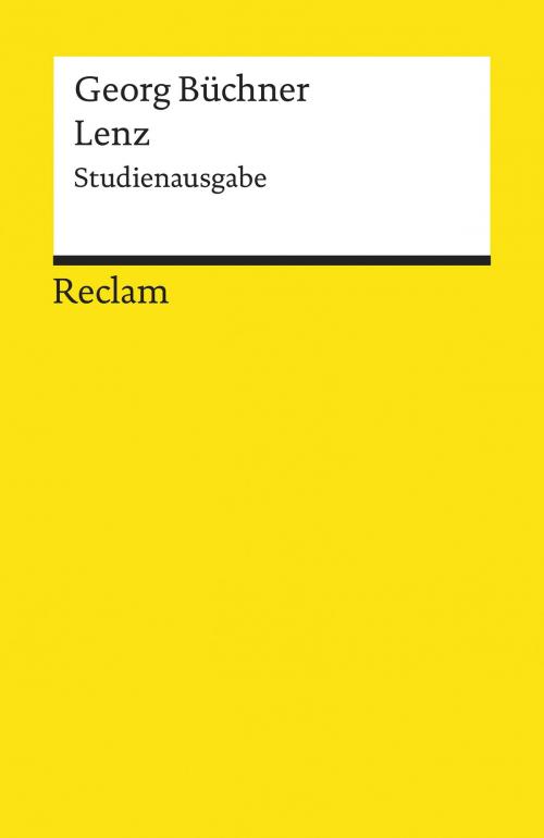 Cover of the book Lenz (Studienausgabe) by Georg Büchner, Reclam Verlag