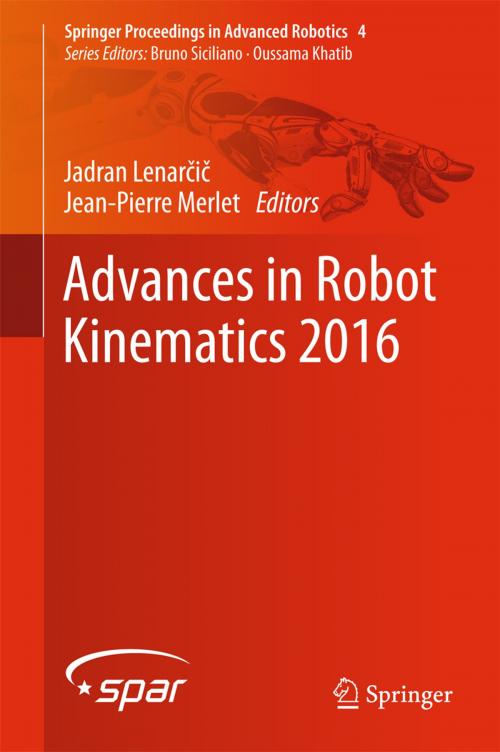 Cover of the book Advances in Robot Kinematics 2016 by , Springer International Publishing
