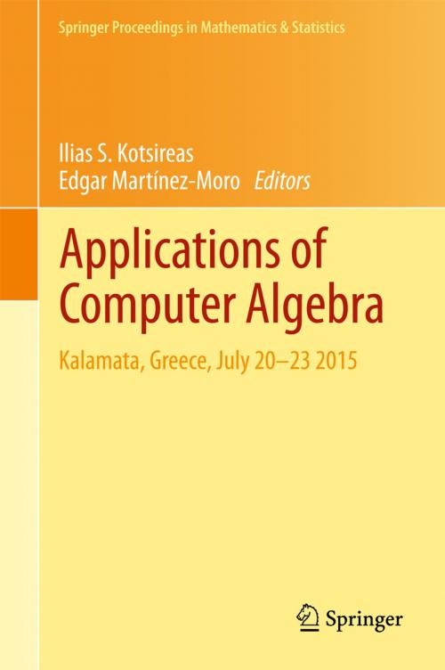 Cover of the book Applications of Computer Algebra by , Springer International Publishing