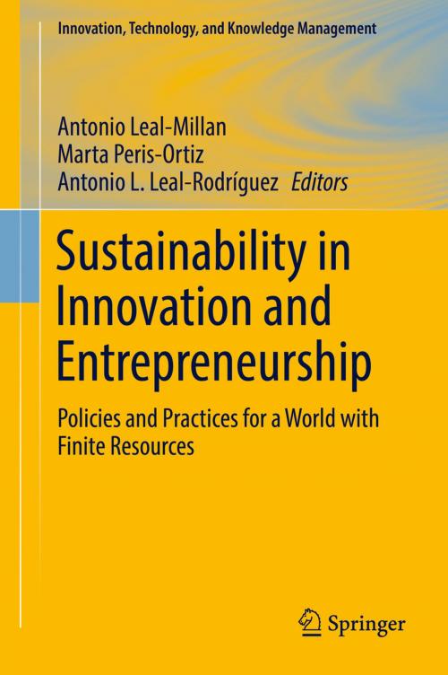 Cover of the book Sustainability in Innovation and Entrepreneurship by , Springer International Publishing