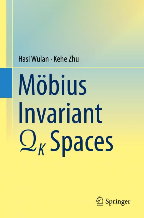 Cover of the book Mobius Invariant QK Spaces by Hasi Wulan, Kehe Zhu, Springer International Publishing