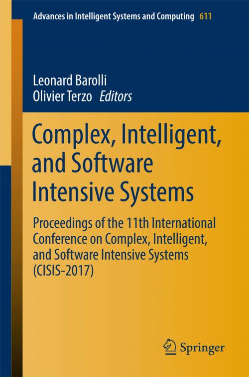Cover of the book Complex, Intelligent, and Software Intensive Systems by , Springer International Publishing