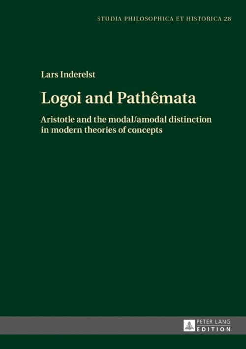 Cover of the book Logoi and Pathêmata by Lars Inderelst, Peter Lang