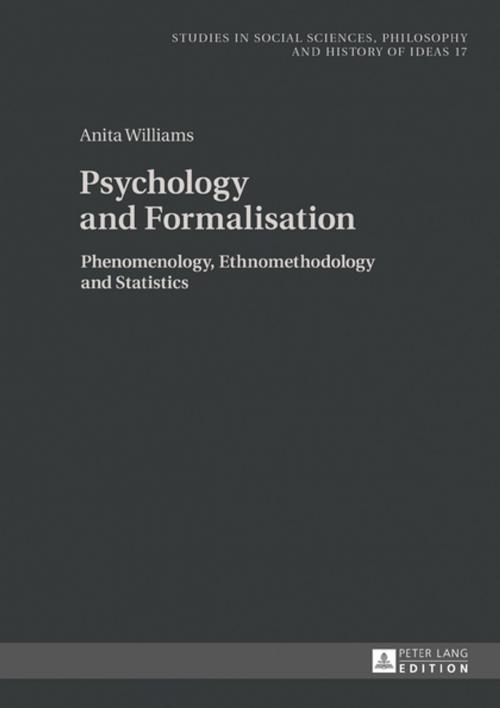 Cover of the book Psychology and Formalisation by Anita Williams, Peter Lang