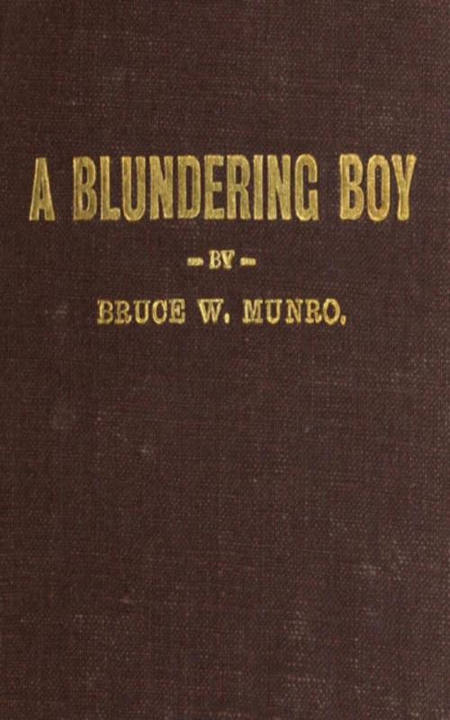 Cover of the book A Blundering Boy by Bruce Weston Munro, anboco