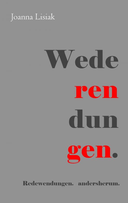 Cover of the book Wederendungen by Joanna Lisiak, Books on Demand