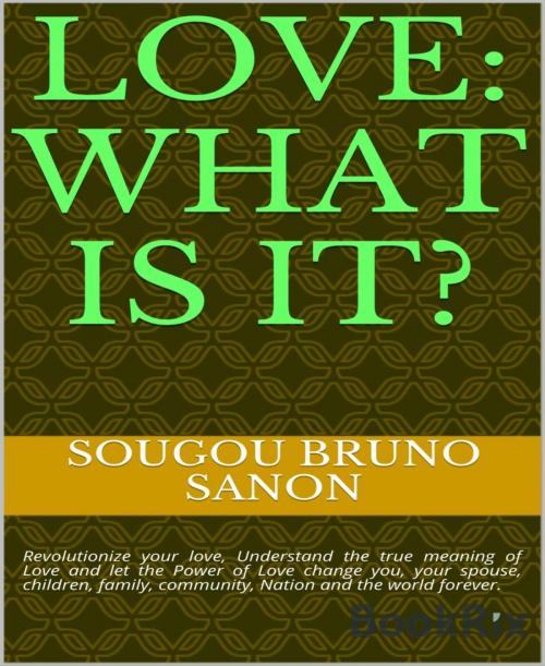 Cover of the book Love what is it? by Sougou Bruno SANON, BookRix