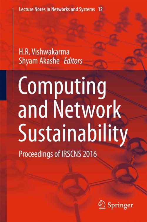 Cover of the book Computing and Network Sustainability by , Springer Singapore