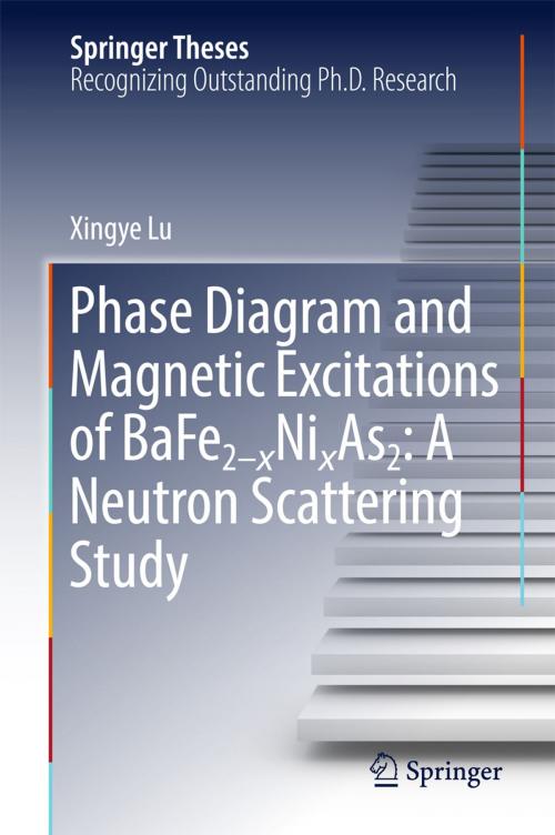 Cover of the book Phase Diagram and Magnetic Excitations of BaFe2-xNixAs2: A Neutron Scattering Study by Xingye Lu, Springer Singapore