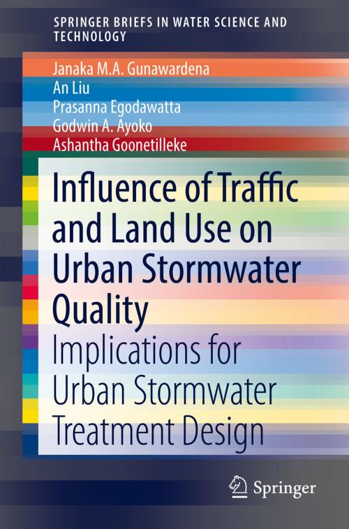 Cover of the book Influence of Traffic and Land Use on Urban Stormwater Quality by Janaka M.A. Gunawardena, An Liu, Prasanna Egodawatta, Godwin A. Ayoko, Ashantha Goonetilleke, Springer Singapore