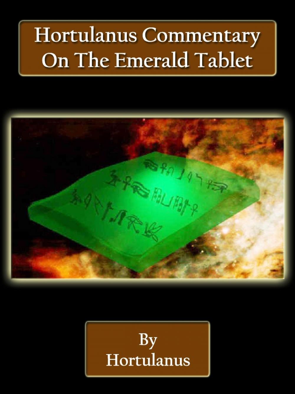 Big bigCover of Hortulanus Commentary On The Emerald Tablet