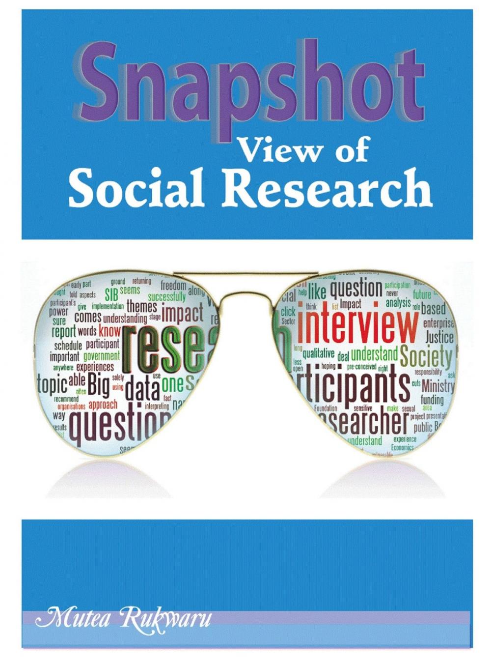 Big bigCover of Snapshot View of Social Research
