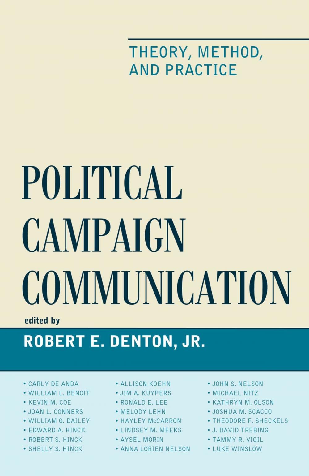Big bigCover of Political Campaign Communication
