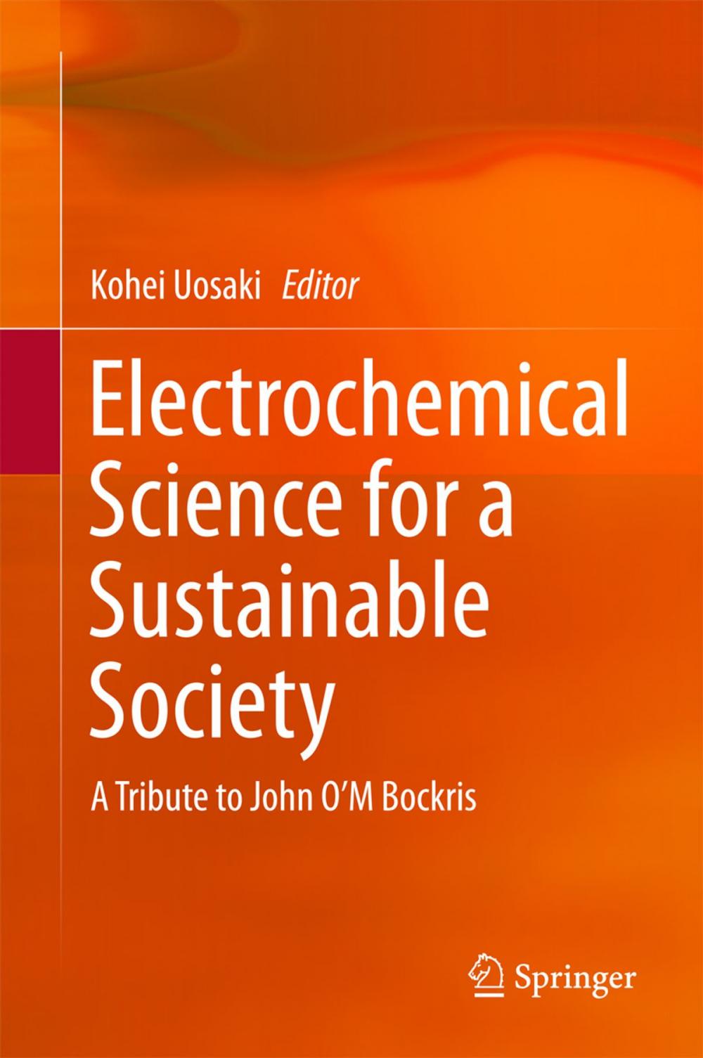Big bigCover of Electrochemical Science for a Sustainable Society