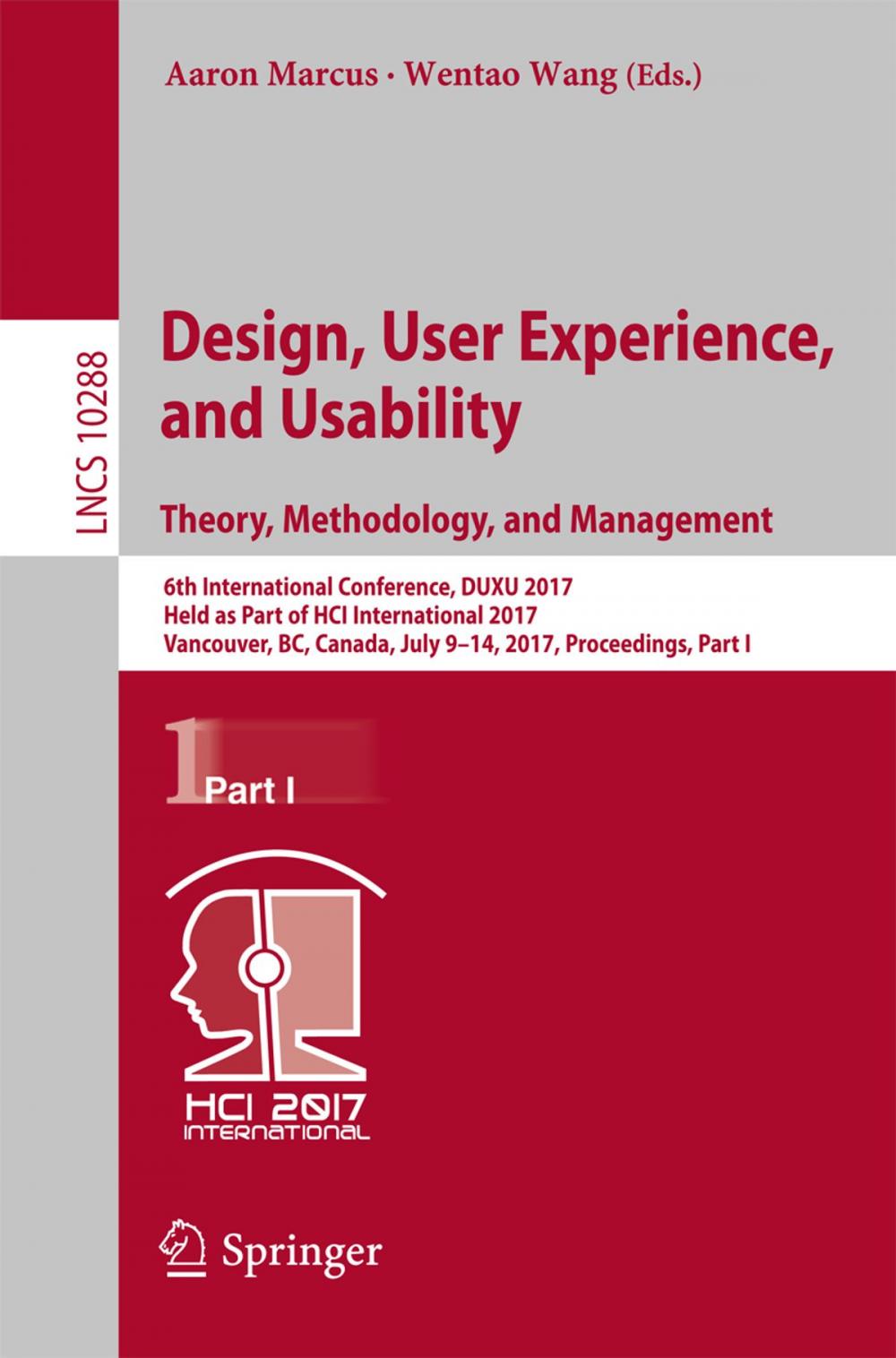 Big bigCover of Design, User Experience, and Usability: Theory, Methodology, and Management