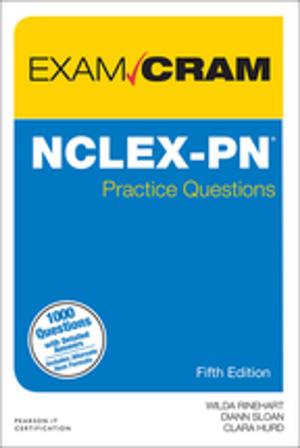 Cover of the book NCLEX-PN Practice Questions Exam Cram by Charles P. Pfleeger, Shari Lawrence Pfleeger, Jonathan Margulies