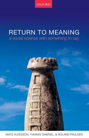 Cover of the book Return to Meaning by Anja Seibert-Fohr