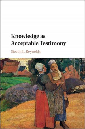 Cover of the book Knowledge as Acceptable Testimony by Anna Michael Krista