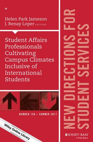 Cover of the book Student Affairs Professionals Cultivating Campus Climates Inclusive of International Students by Lu Ann Aday, Llewellyn J. Cornelius