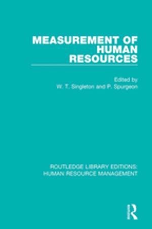 Cover of the book Measurement of Human Resources by Alan Baddeley, Michael W. Eysenck, Michael C. Anderson