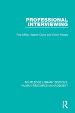 Cover of the book Professional Interviewing by H.J. Eysenck