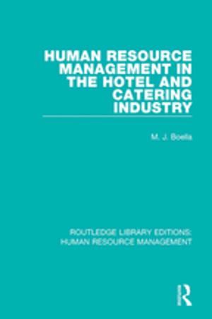 Cover of the book Human Resource Management in the Hotel and Catering Industry by Anthony Q. Artis