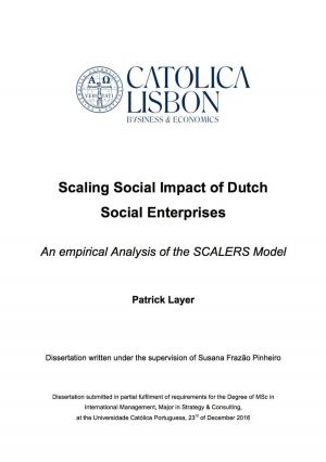 Cover of the book Scaling Social Impact of Dutch Social Enterprises - An empirical Analysis of the SCALERS Model by Tom Graneau