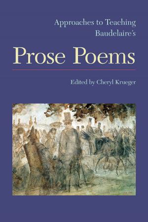 Cover of Approaches to Teaching Baudelaire's Prose Poems