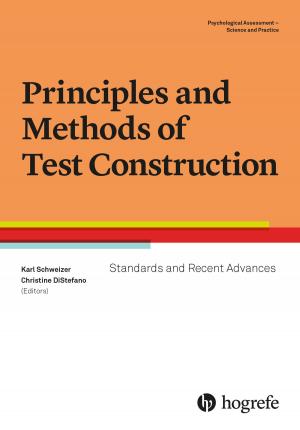 Cover of the book Principles and Methods of Test Construction by William R. Holcomb