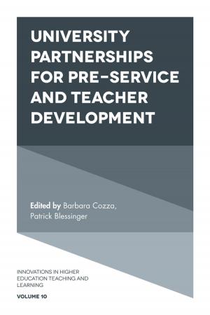 Cover of the book University Partnerships for Pre-service and Teacher Development by Dr Marian Thunnissen, Dr Eva Gallardo-Gallardo