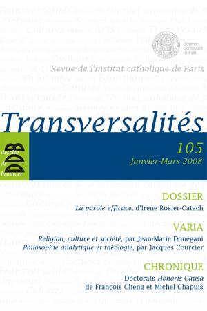 Cover of the book Transversalités n°105 by Anne Ancelin-Schutzenberger