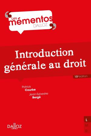 Cover of the book Introduction générale au droit by Denis Salas