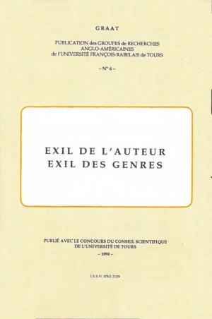 Cover of the book Exil de l'auteur, exil des genres by François Rabelais