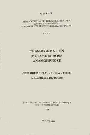 Cover of Transformation, métamorphose, anamorphose