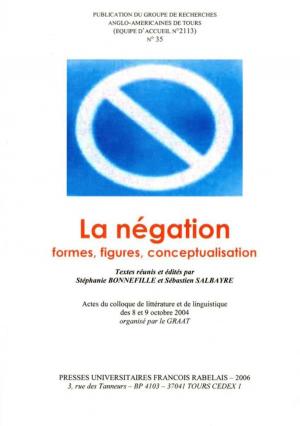 Cover of the book La Négation by Collectif