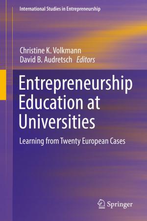 Cover of the book Entrepreneurship Education at Universities by Raymond Wayne
