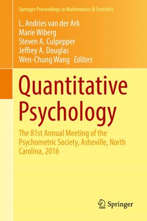 Cover of the book Quantitative Psychology by Antonio Caminha Muniz Neto