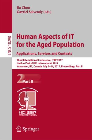 Cover of Human Aspects of IT for the Aged Population. Applications, Services and Contexts