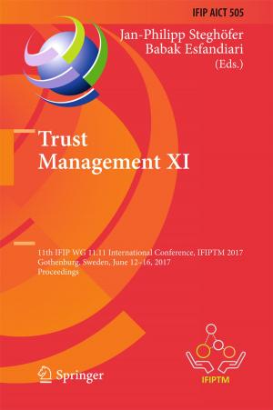 Cover of the book Trust Management XI by Silvia Menegazzi