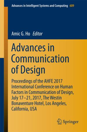 Cover of the book Advances in Communication of Design by Constantin Moraru, Robyn Hannigan