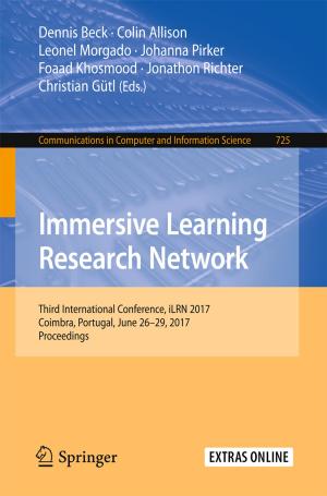 Cover of the book Immersive Learning Research Network by Philippe Blanchard, Erwin Brüning