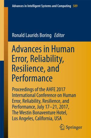 Cover of the book Advances in Human Error, Reliability, Resilience, and Performance by James Trafford