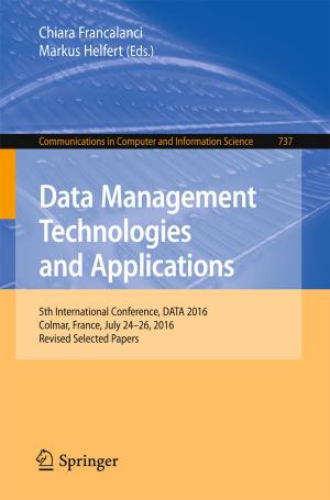 bigCover of the book Data Management Technologies and Applications by 
