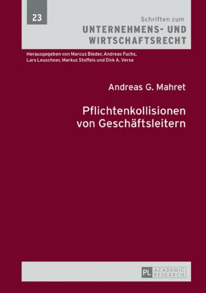 Cover of the book Pflichtenkollisionen von Geschaeftsleitern by Ralf Reuter