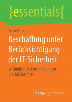 Cover of the book Beschaffung unter Berücksichtigung der IT-Sicherheit by Alexander Dörsam